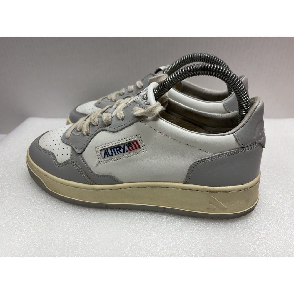 AUTRY Mens MEDALIST LOW AULM WHITE / Gray EUR 40 SNEAKERS
